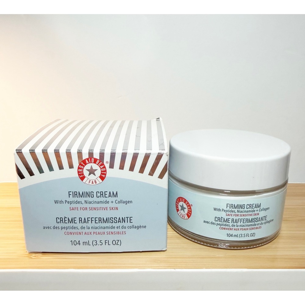 First Aid Beauty Firming Cream with Peptides Niacinamide Collagen 3.5oz NIB